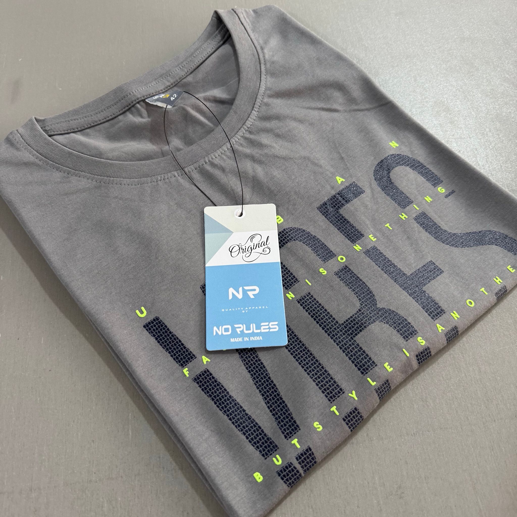 NO RULES T-SHIRTS-GREY_1