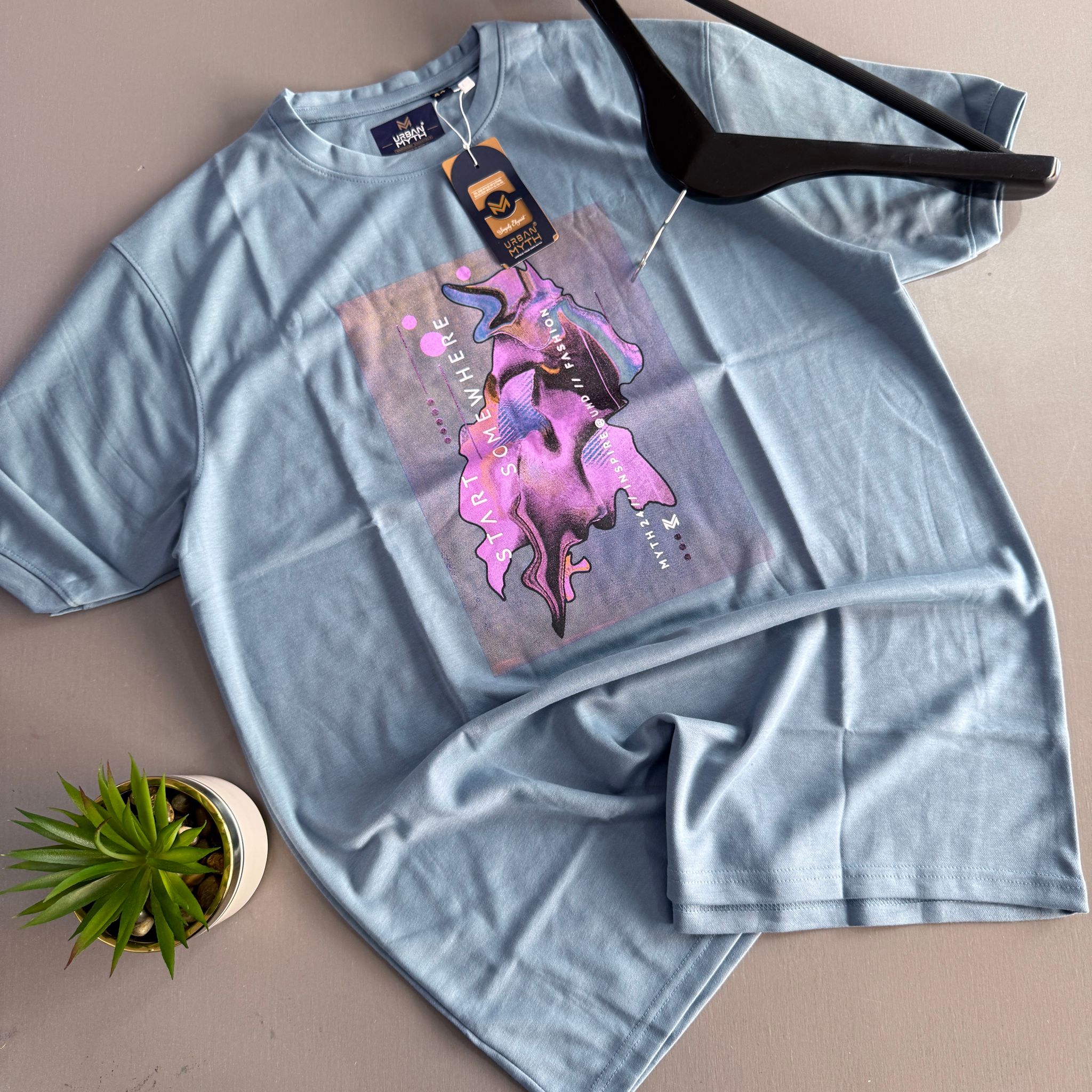 URBAN MYTH T-SHIRT -  BLUE_1
