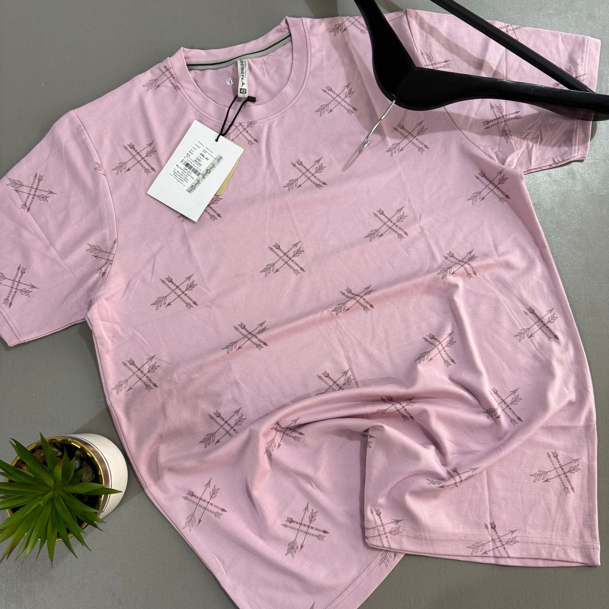Radiology T-Shirts (PATTERNED- LAVENDER_1