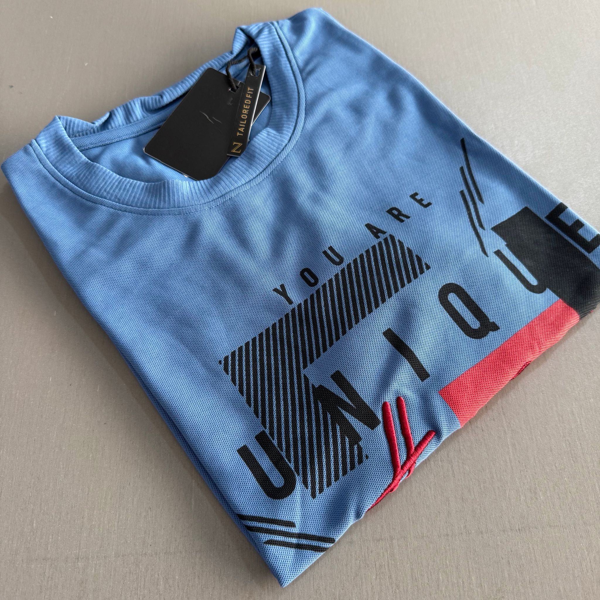 ZURELLO PRINTED T-SHIRT - BLUE_1