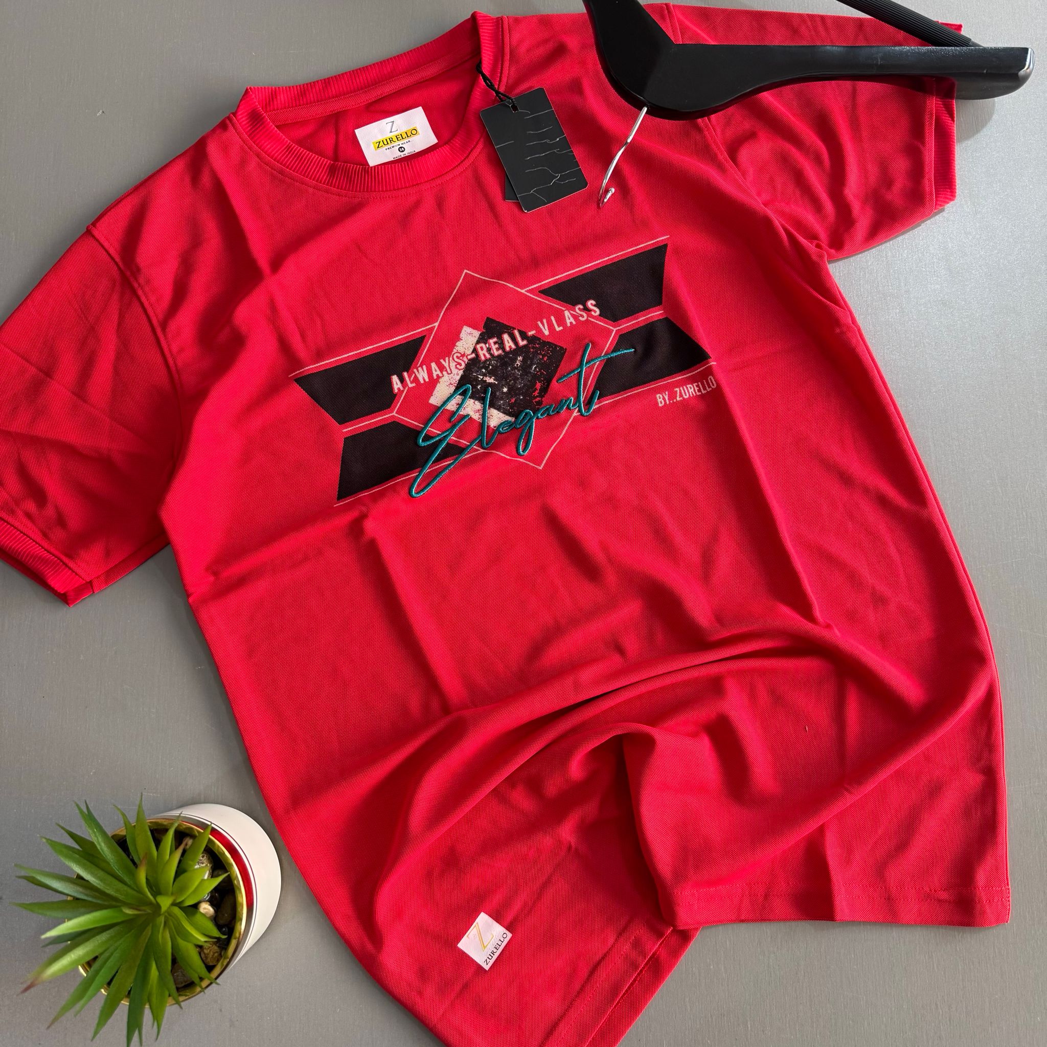 ZURELLO PRINTED T-SHIRT - RED_1