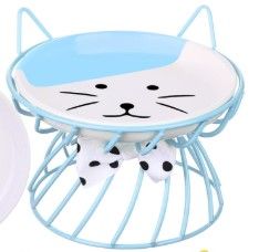 COMEDERO ELEVADO DE CERAMICA CON SOPORTE METÁLICO_2