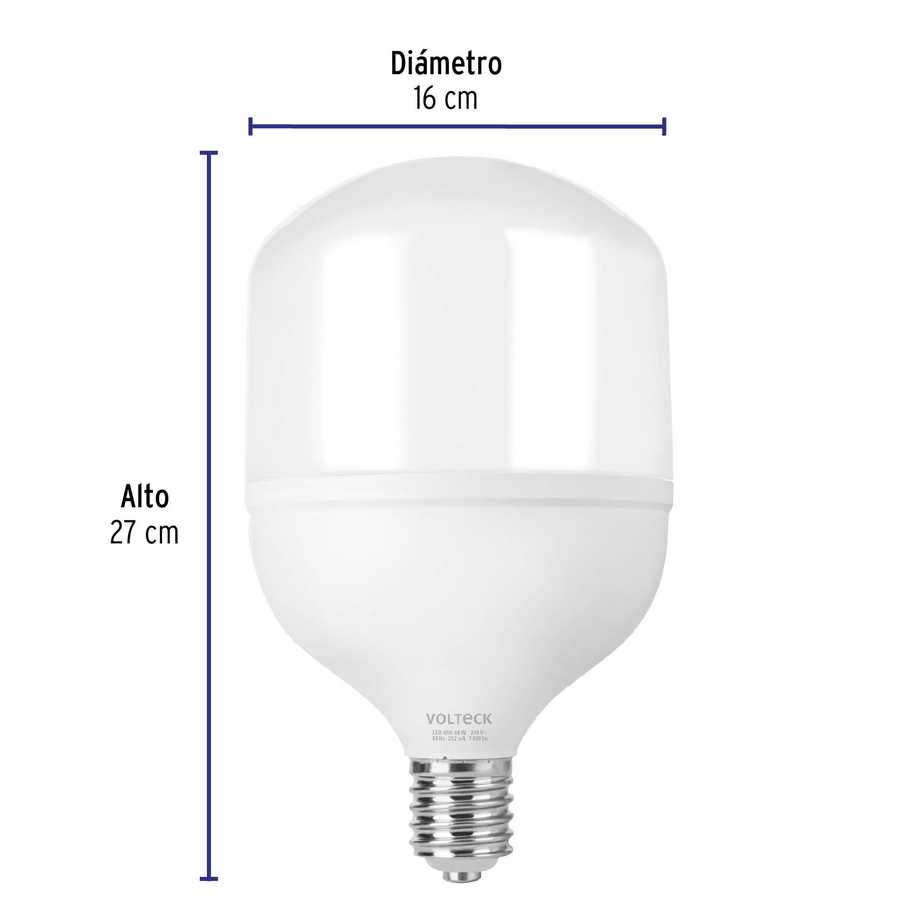 Lámpara LED alta potencia 60 W (equiv. 650 W), luz de día_3