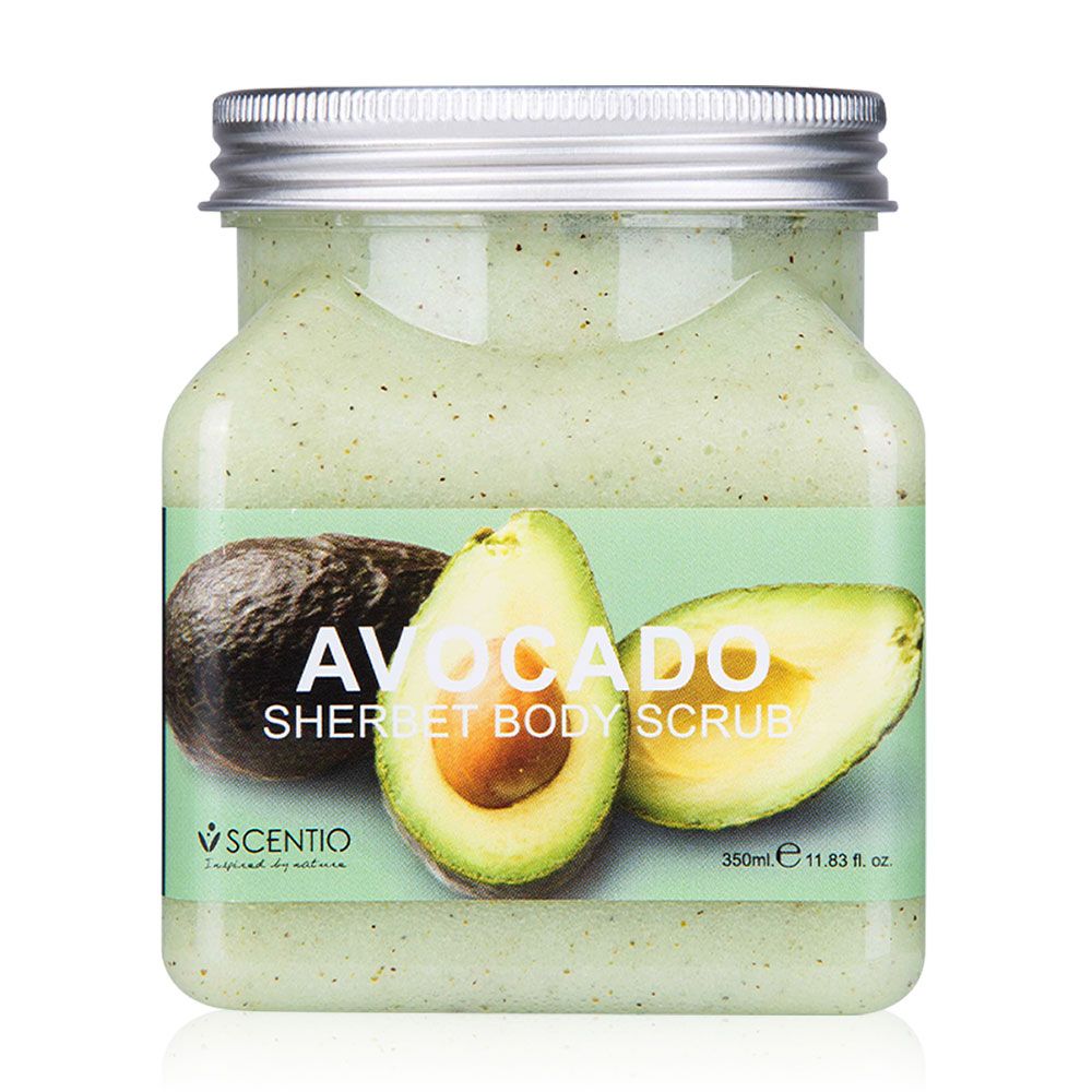 Scentio Sherbet Body Scrub (350g) - Avocado Repairing (350ml)_0