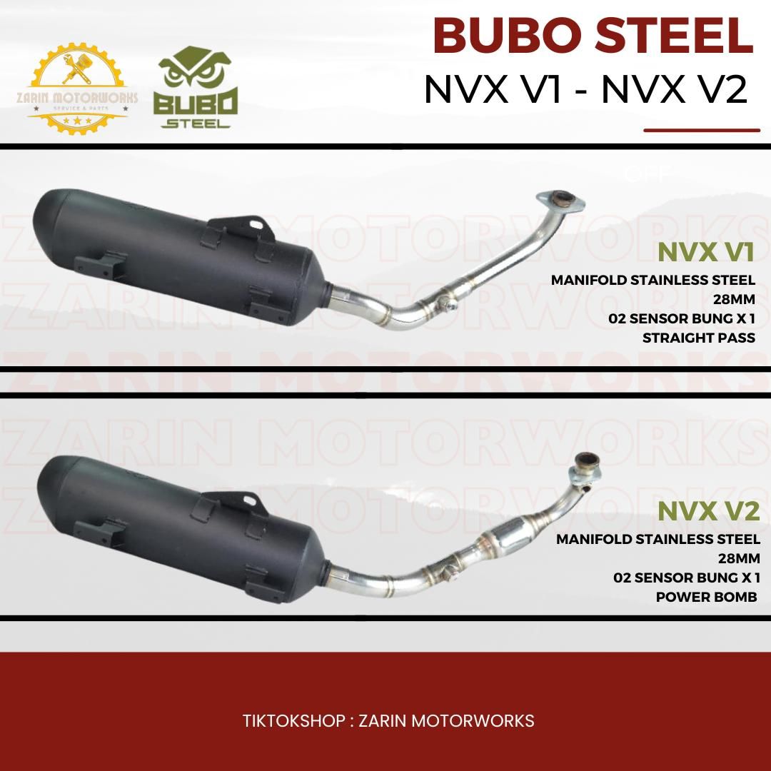 NVX V1 V2 BACK PRESSURE BUBO STEEL _1