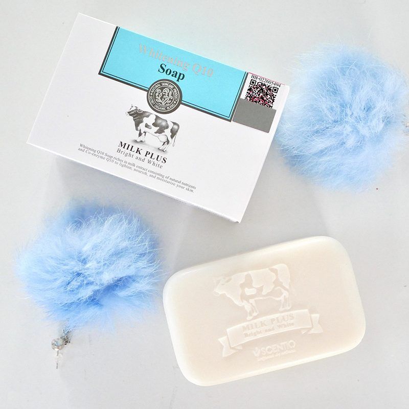 Scentio Milk Plus Brightening Q10 Milk Soap (100g)_0