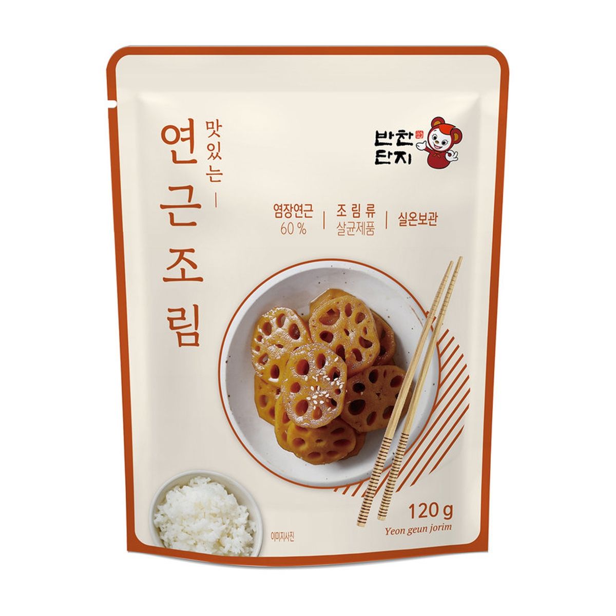 반찬단지 연근조림 Seasoned Lotus Roots 120g_0