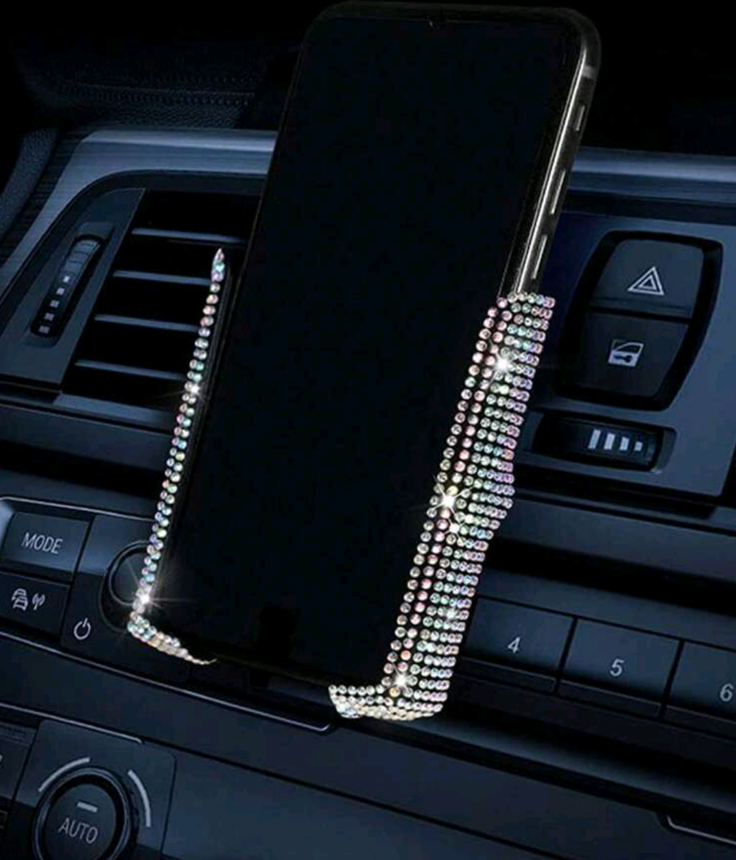 Shiny Car Phone Holder - Diamonds._0