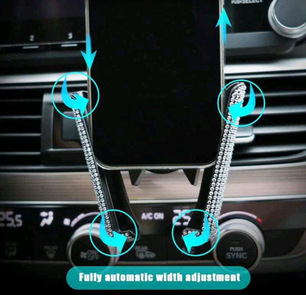 Shiny Car Phone Holder - Diamonds._2
