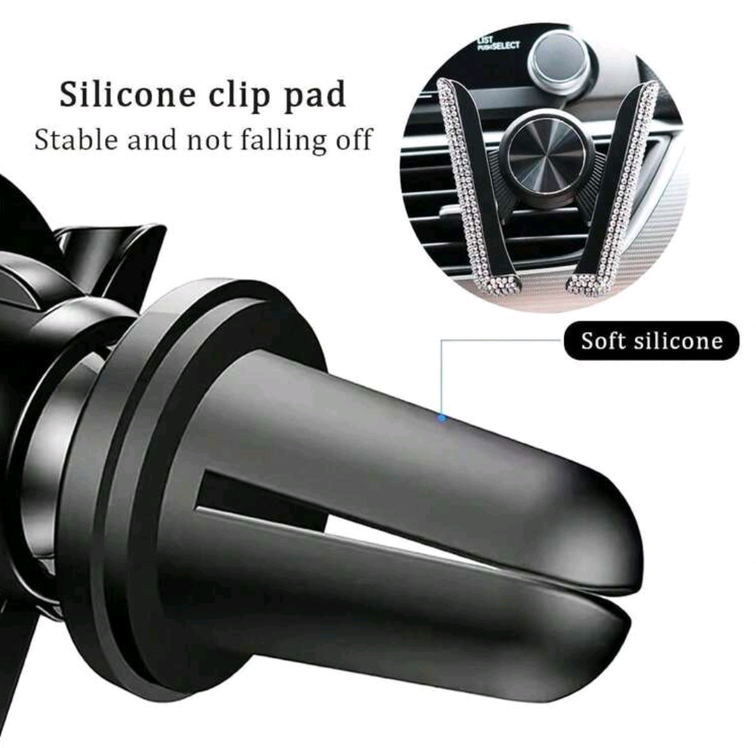 Shiny Car Phone Holder - Diamonds._6