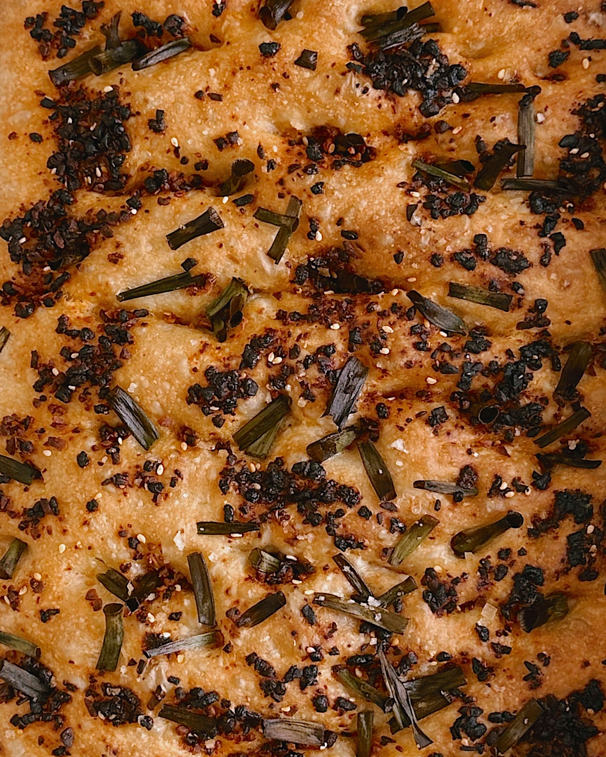 Chilli Oil & Spring Onion Sourdough Focaccia_0