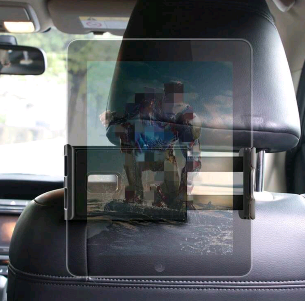 Car Backseat Phone & Tablet Holder - Black._2