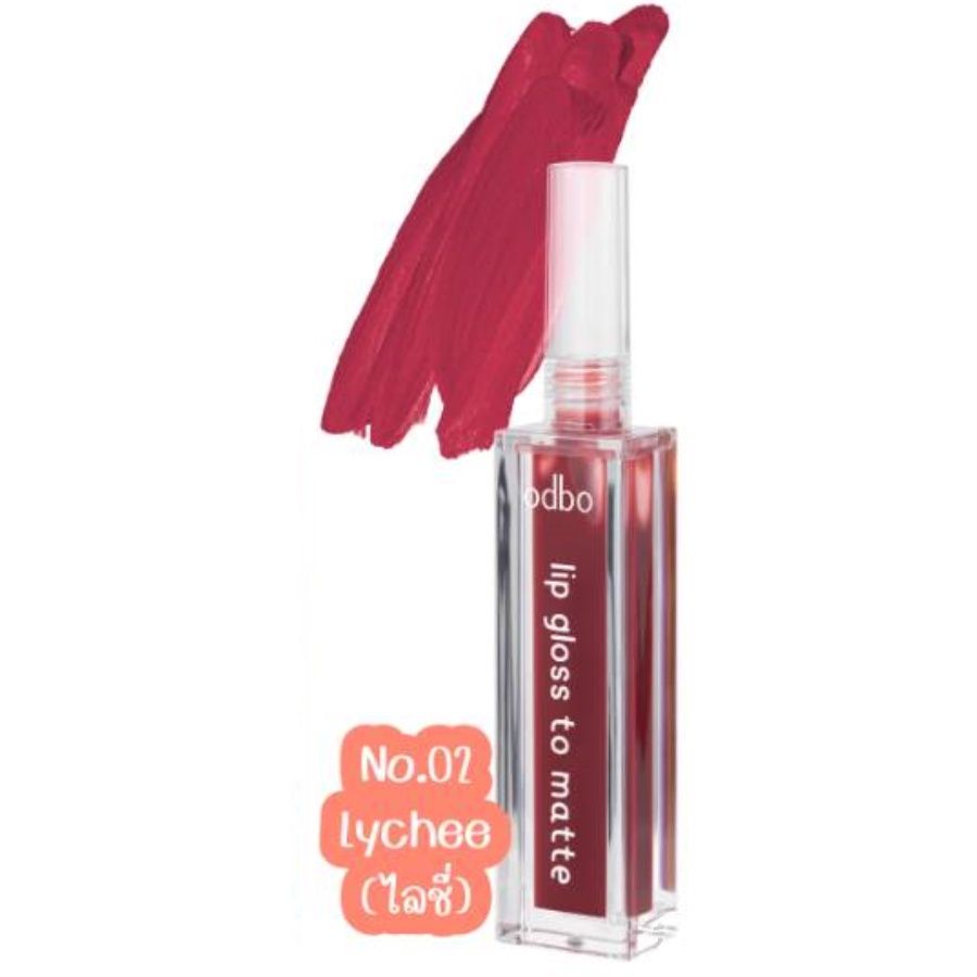 Odbo Lip Gloss to Matte - #02 Lychee_0