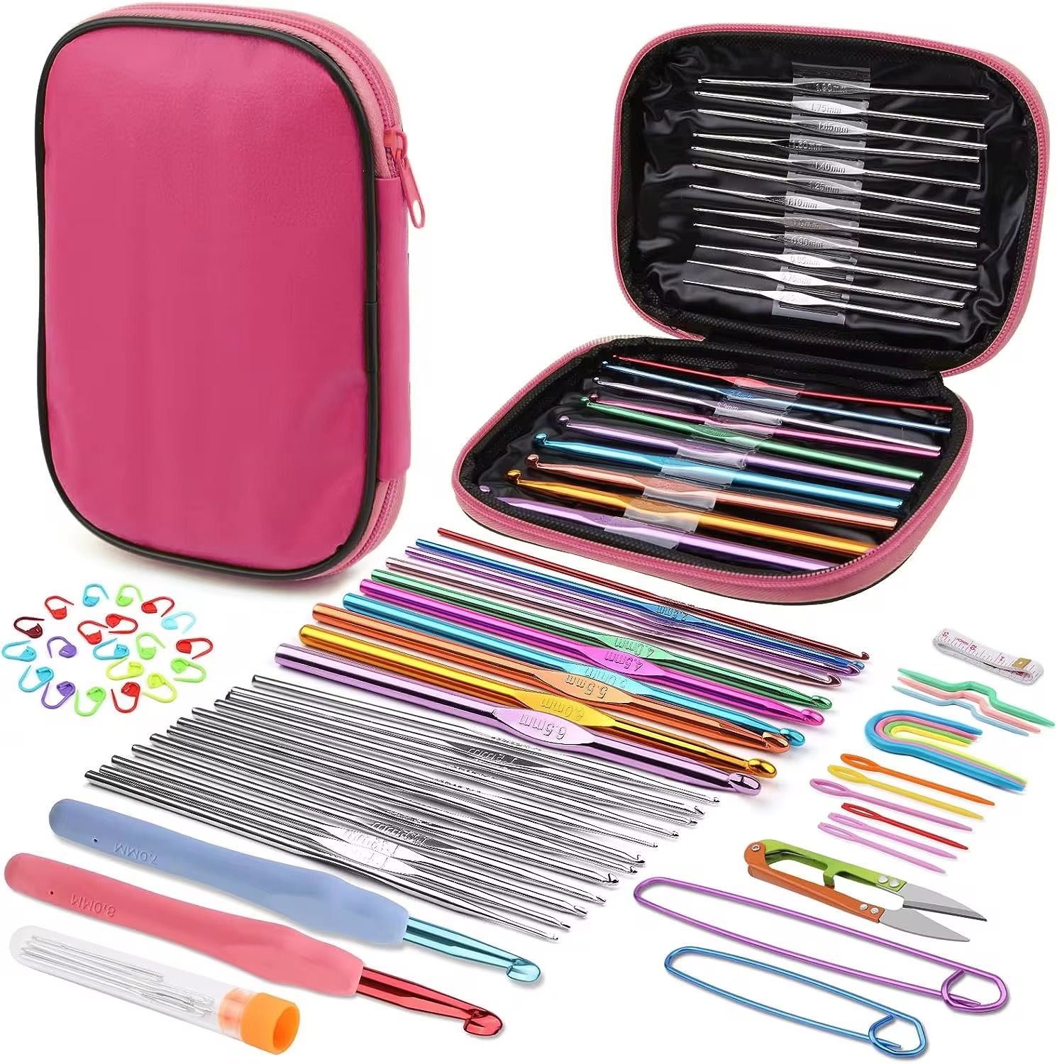 Yarn Crochet Knitting Needles Set Aluminium Knitting Needles_0