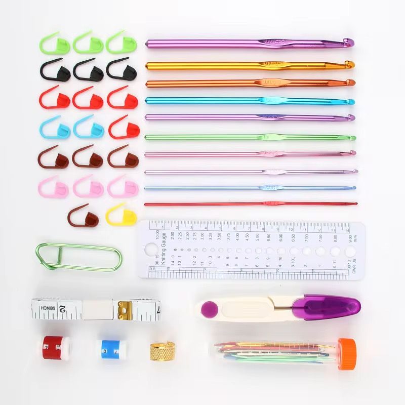Yarn Crochet Knitting Needles Set Aluminium Knitting Needles_2