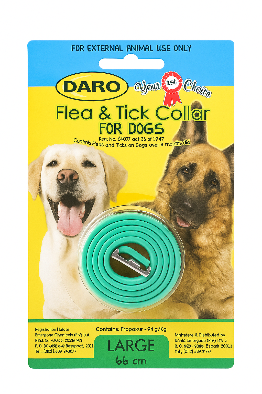 DARO FLEA & TICK COLLAR DOG (LARGE) 66CM_0