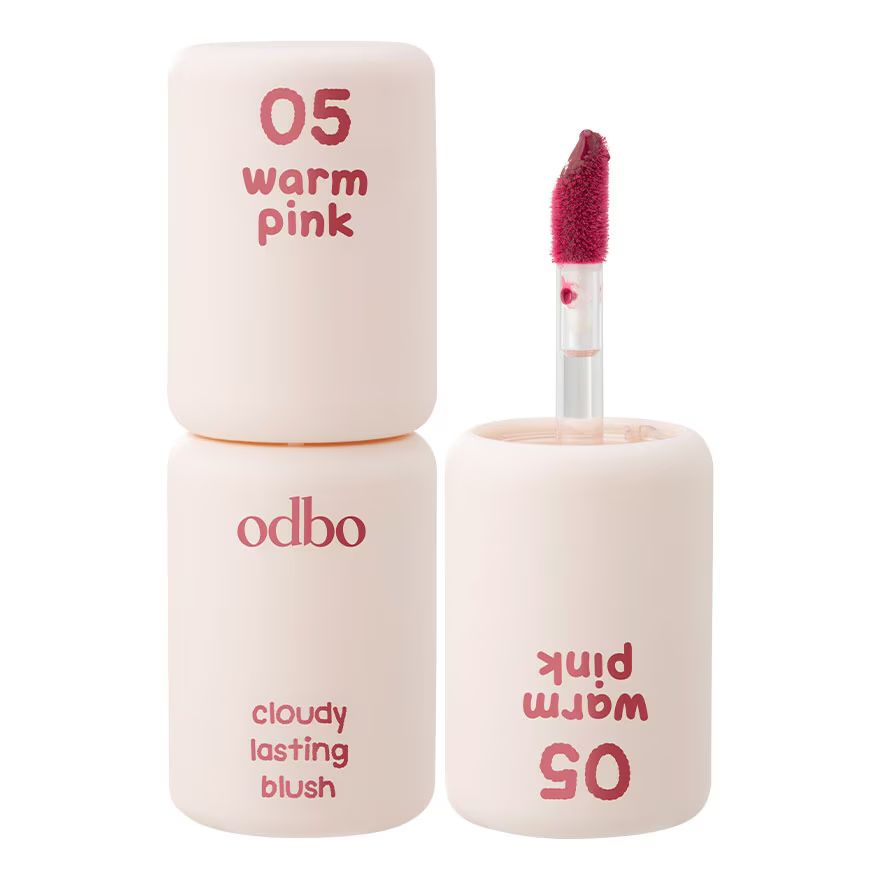 Odbo Cloudy Lasting Blush (3g) - #05 Warm Pink_0