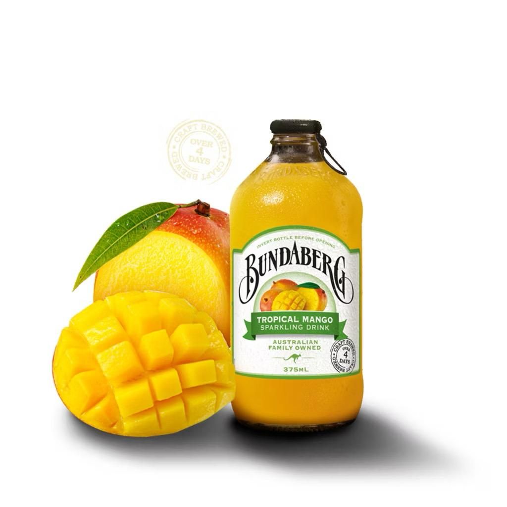 BUNDABERG TROPICAL MANGO SPARKLING DRINK 375ml_0