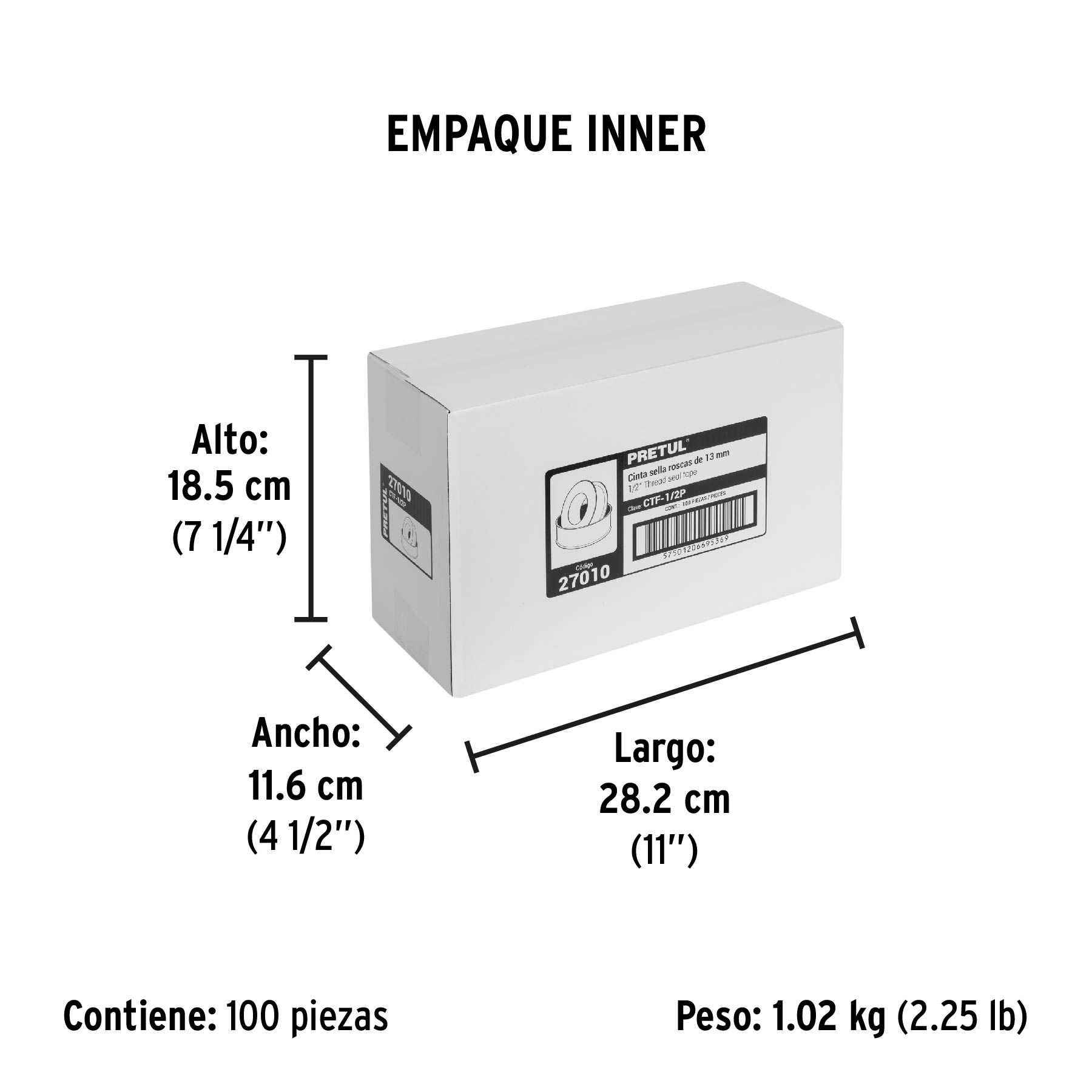 Cinta sella roscas 1/2' x 7m, PRETUL_3