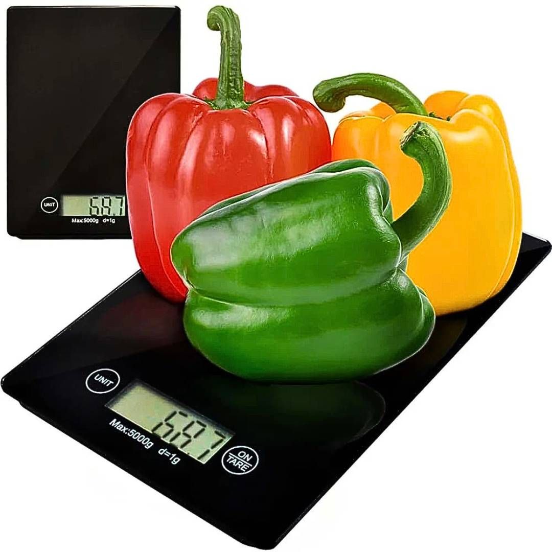 Sleek Glass-Top Kitchen Scale_0