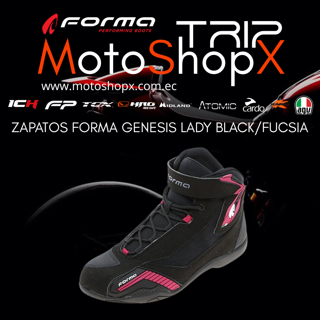 ZAPATOS FORMA GENESIS LADY BLACK /FUCSIA_1