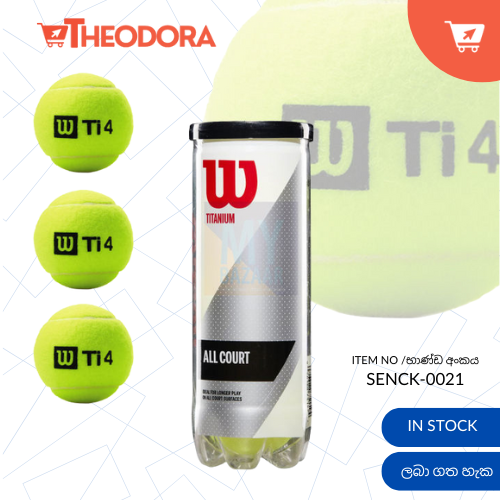 Wilson Titanium 4 Ball ( 1 Tin 3 Balls) Cricket Balls Tennis Soft Balls_0