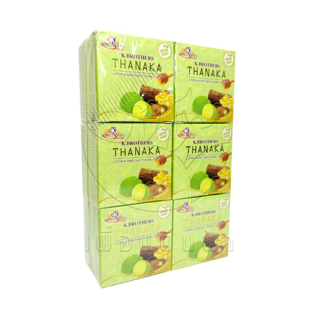 K Brother Thanaka and Lemon Honey Soap (Pack of 12)_0