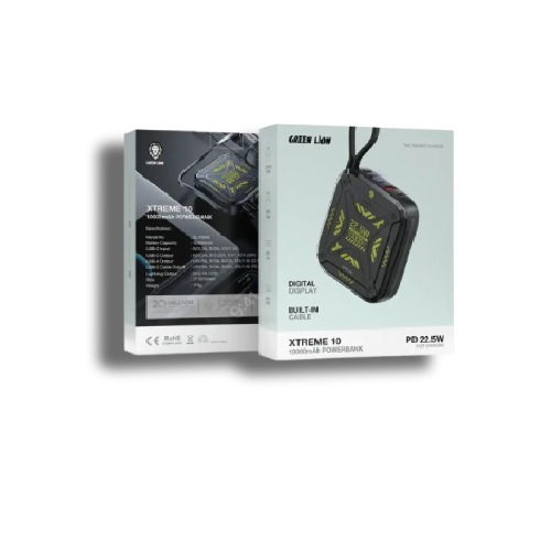 Green Lion Xtreme 10 Power Bank 10000mAh PD 22.5W - Black_0