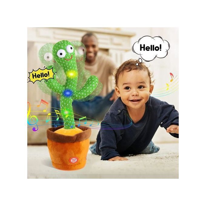 Talking And Dancing Cactus Baby Toys For Kids Children Green_1