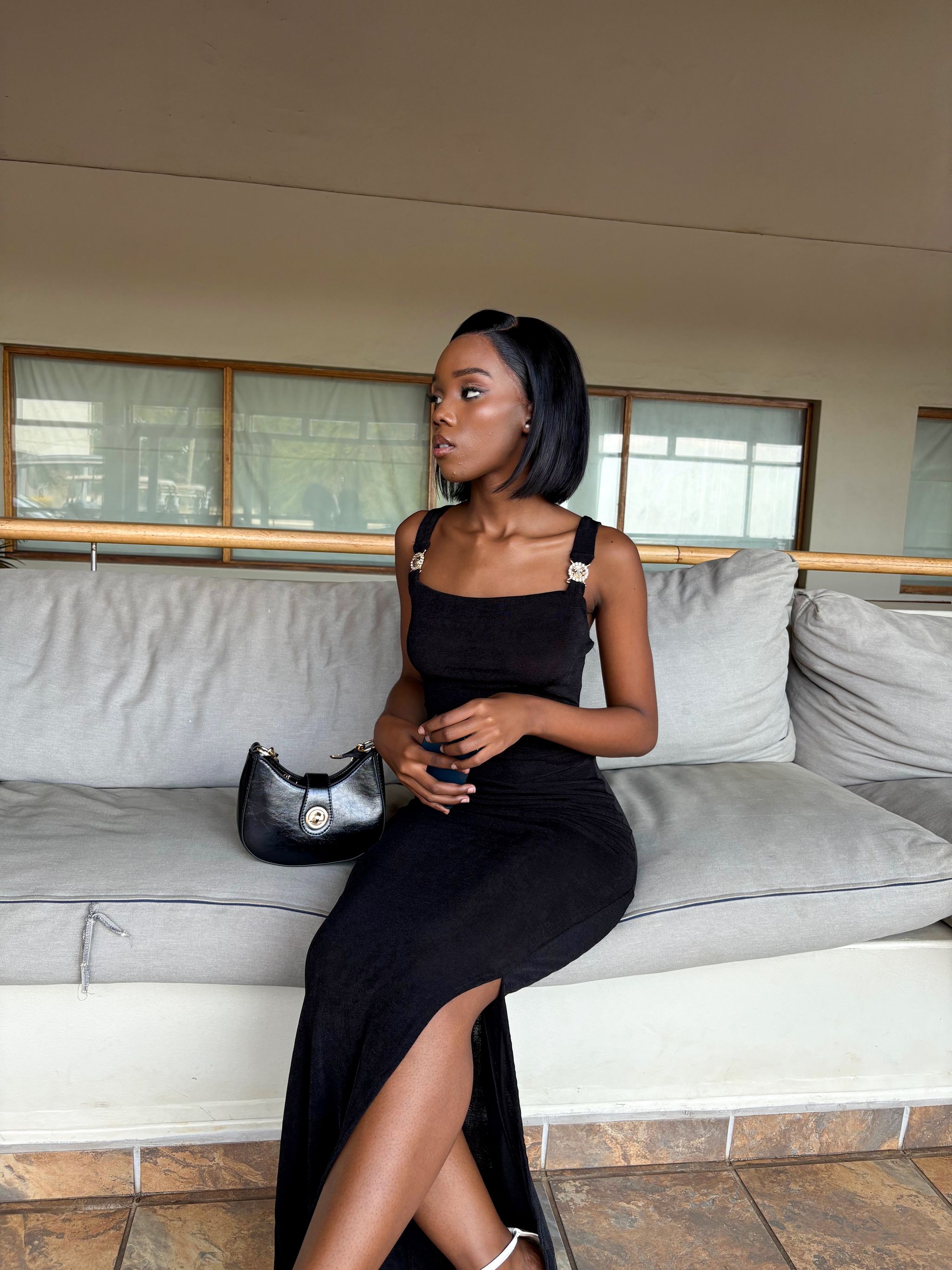 Terracotta slit bodycon_4