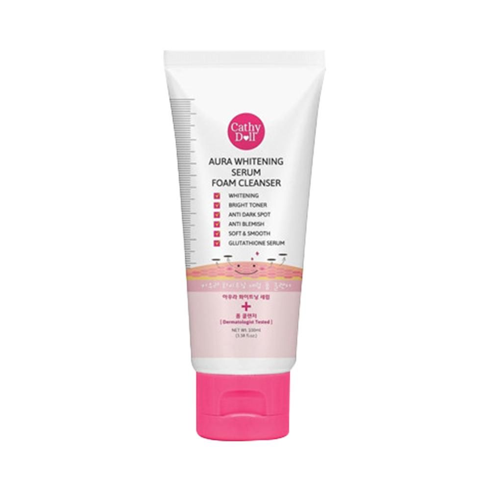 Cathy Doll Serum Foam Cleanser Series: Aura Whitening 100ml (Pink)_0