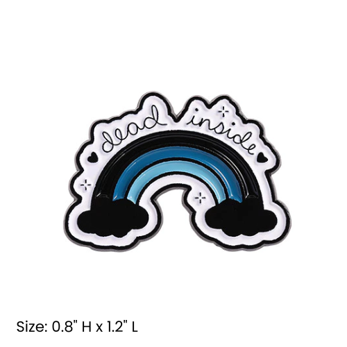 Dead Inside Rainbow Pin_0
