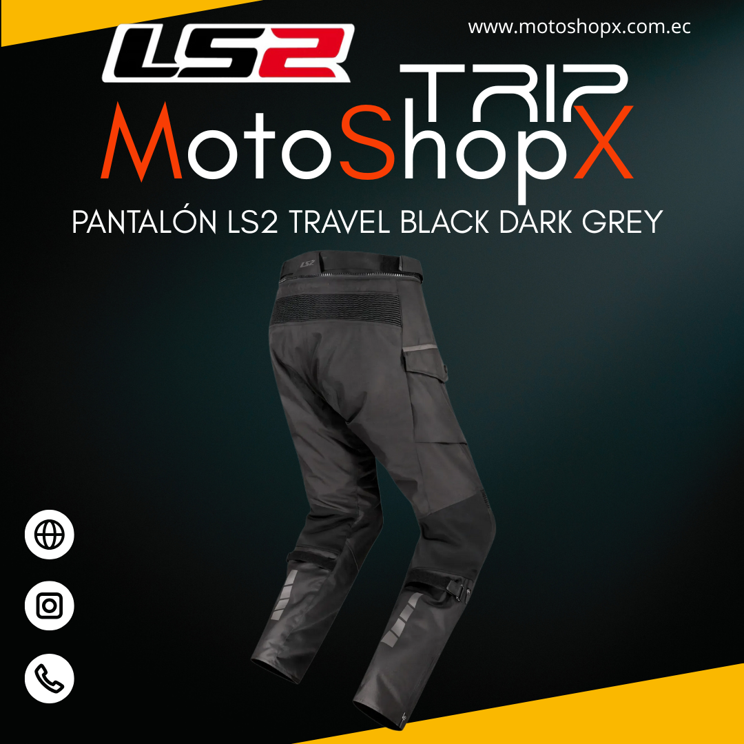 PANTALÓN LS2 TRAVEL BLACK DARK GREY_1