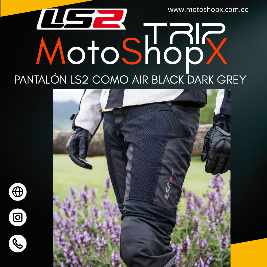 PANTALÓN LS2 COMO AIR BLACK DARK GREY_2