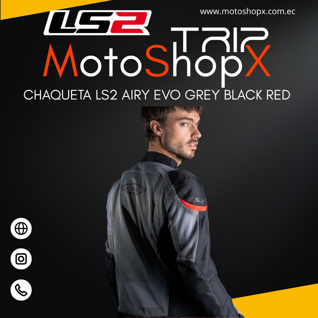 CHAQUETA LS2 AIRY EVO GREY BLACK RED_2