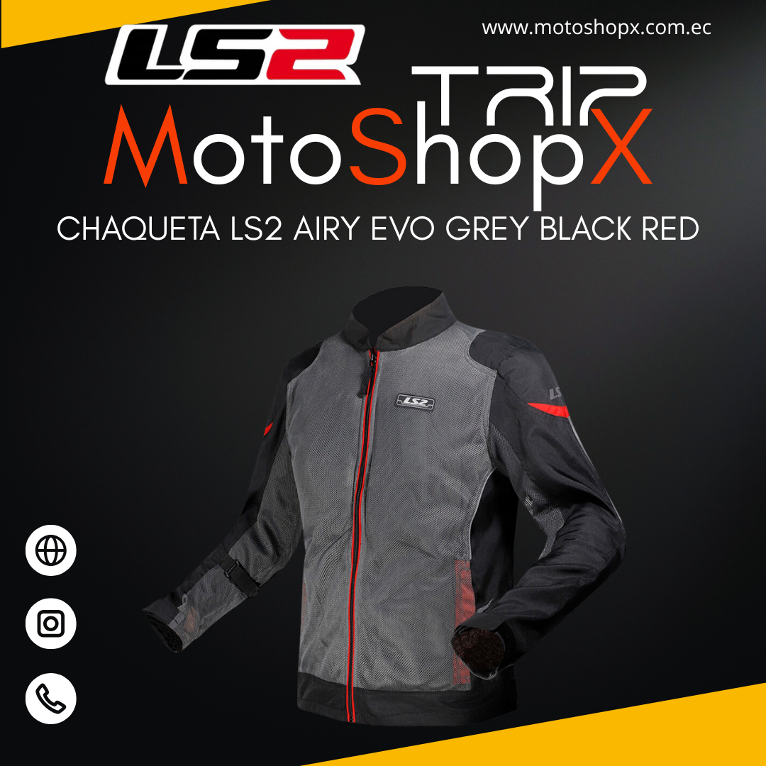 CHAQUETA LS2 AIRY EVO GREY BLACK RED_1