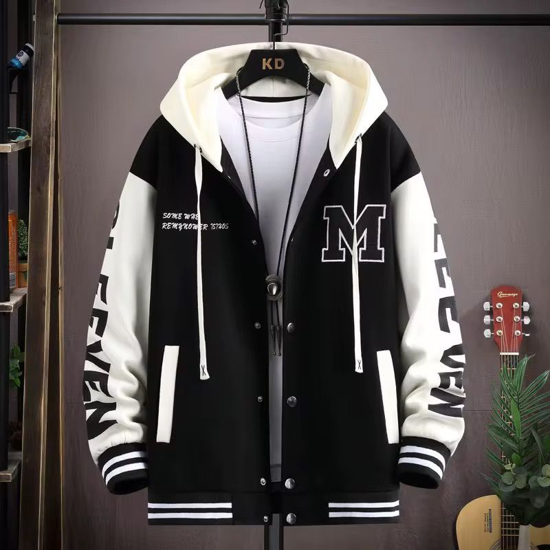 2025 Varsity Jacket Men High Quality Spring Hooded Custom Varsity Jackets Sports Fashion Print Baseball Jackets_4