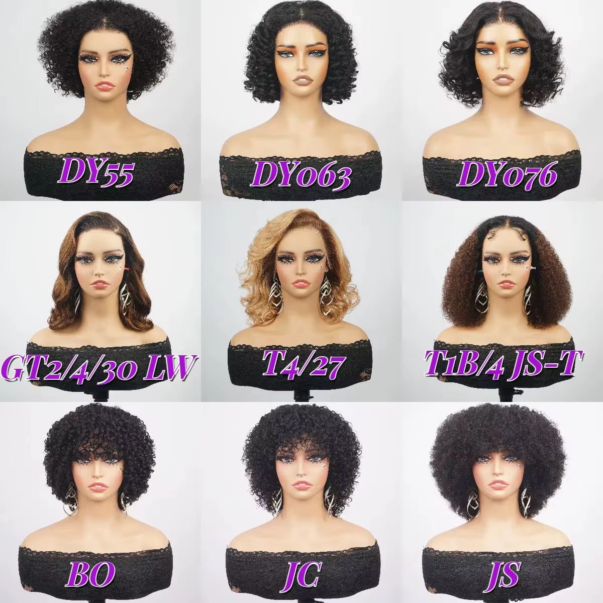 Natural Black Short Curly Indian Hair Wigs, Ready to Go Loose Wave Glueless Minimalist 4x4 Lace Short Bob Wig for Women_5