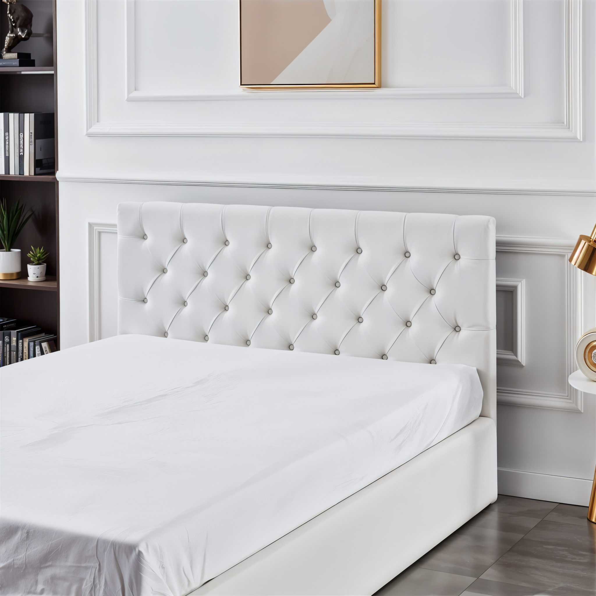 AURA PU LEATHER STORAGE BED QUEEN 5X6.3 FEET _7