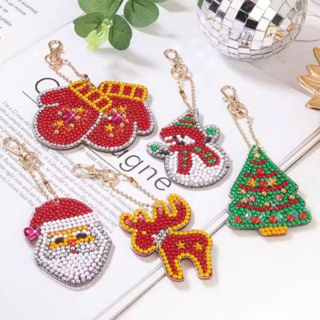 (Set of 5) Diamond Painting Keychains Kit_7
