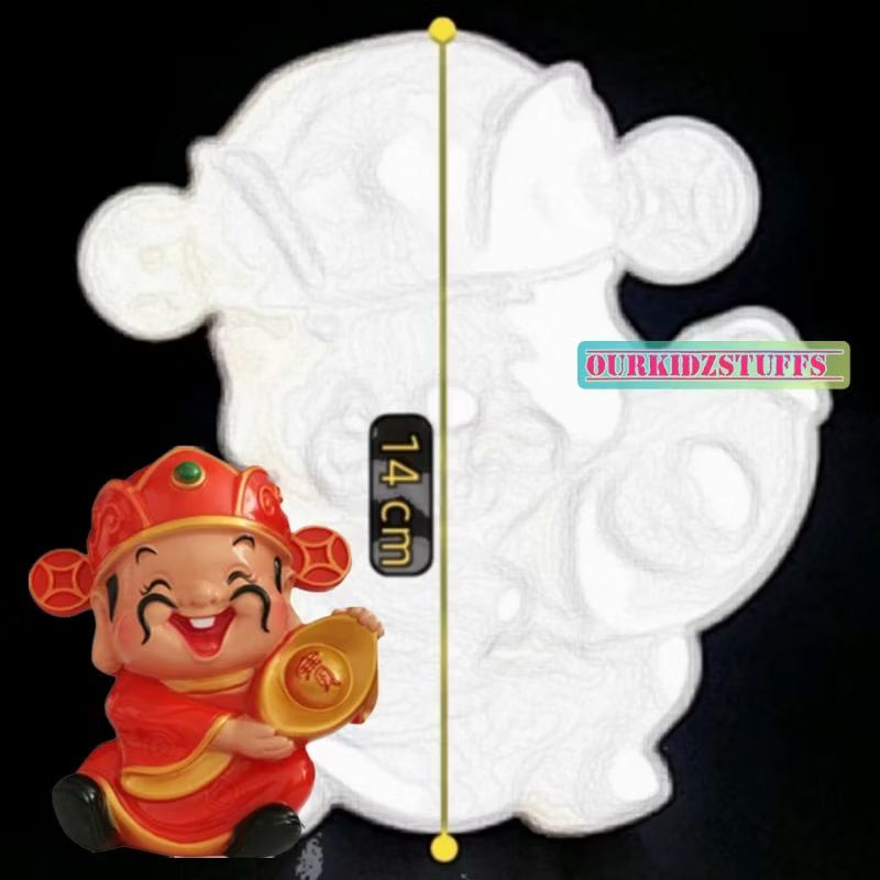 DIY God of Fortune CNY Piggybank Painting_9