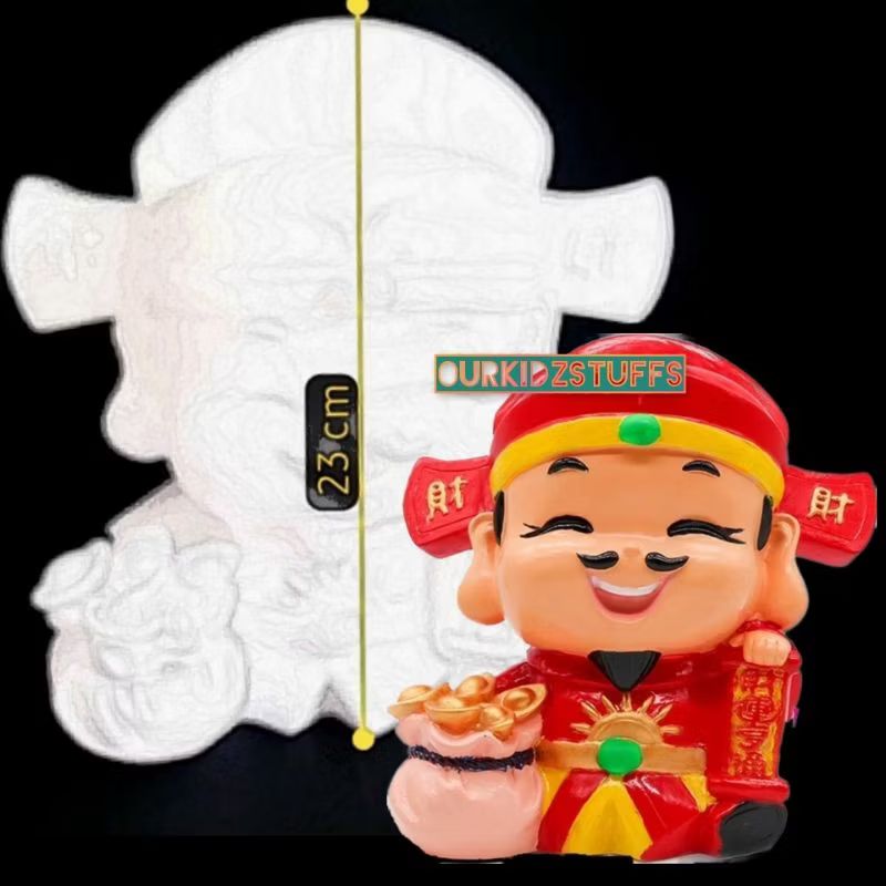 DIY God of Fortune CNY Piggybank Painting_11
