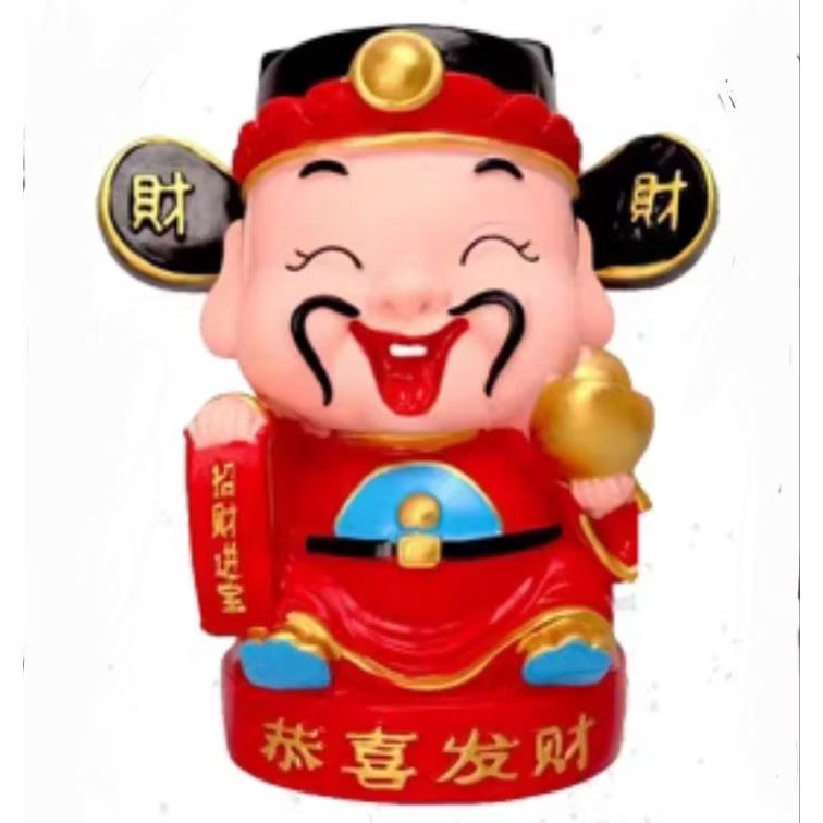 DIY God of Fortune CNY Piggybank Painting_12