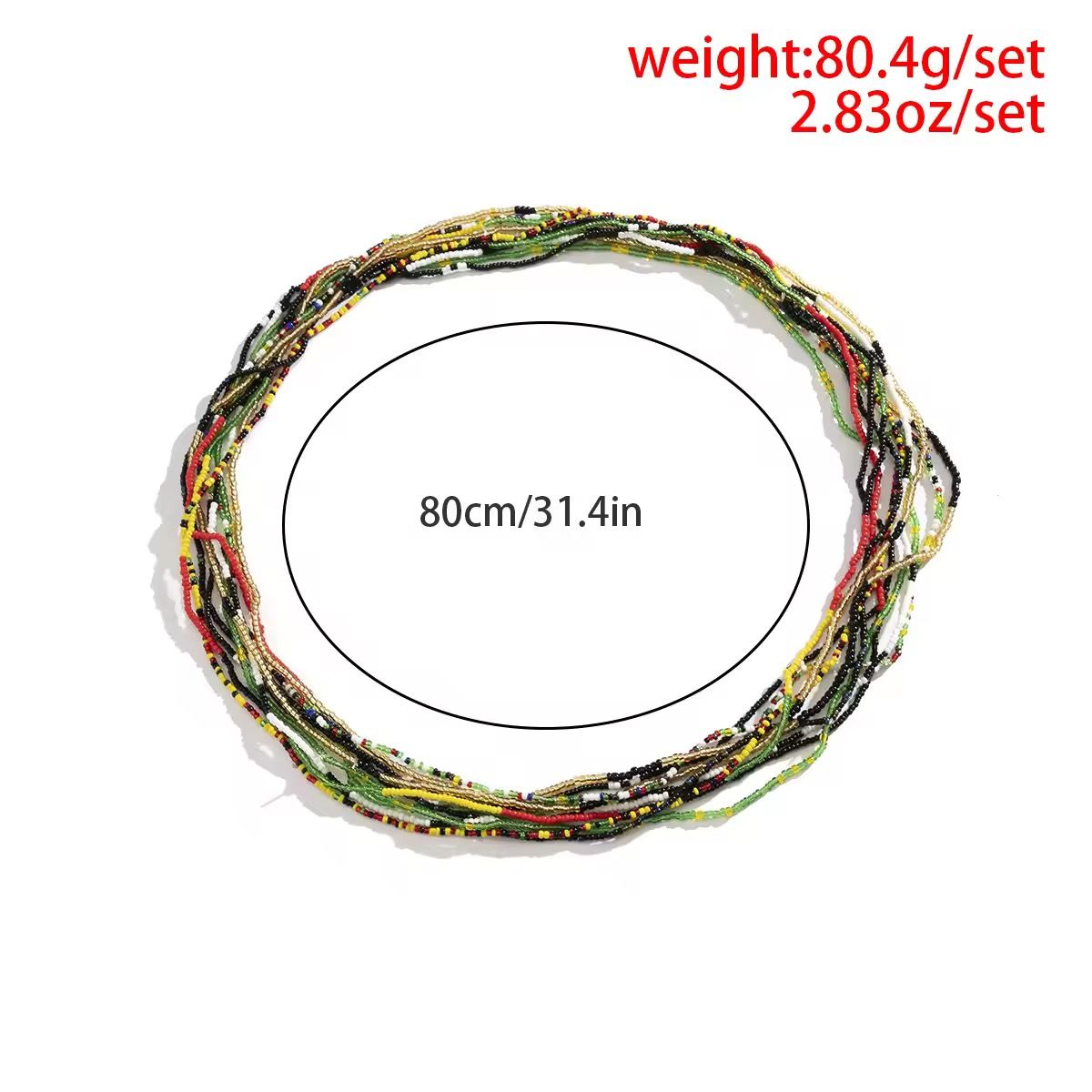 2025 Fashion Wholesale Handmade Women's Waist Chain Belt Body Chain Metal Belts with Plastic Beads Hip Hop Style Body Jewelry_1