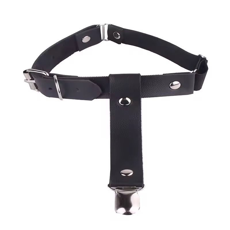 Hot Selling Sexy Mature Adjustable Punk Harajuku Legging Garters Leg Bondage Suspen Girls' Gothic Leather Leg Thigh Garter Belt_3