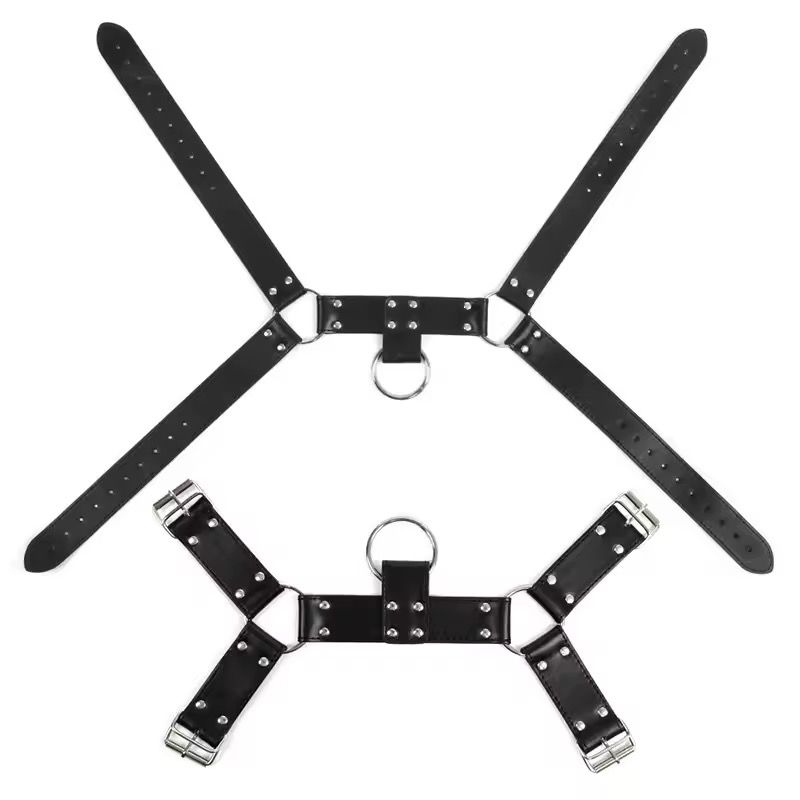 Hot Selling Sexy Mature Adjustable Punk Harajuku Legging Garters Leg Bondage Suspen Girls' Gothic Leather Leg Thigh Garter Belt_5