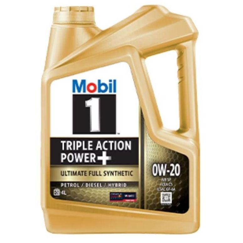 Mobil 1 0W20 Triple Action Power+ Fully Synthetic Motor Oil 4L * Petrol / Diesel / Hybrid*_0