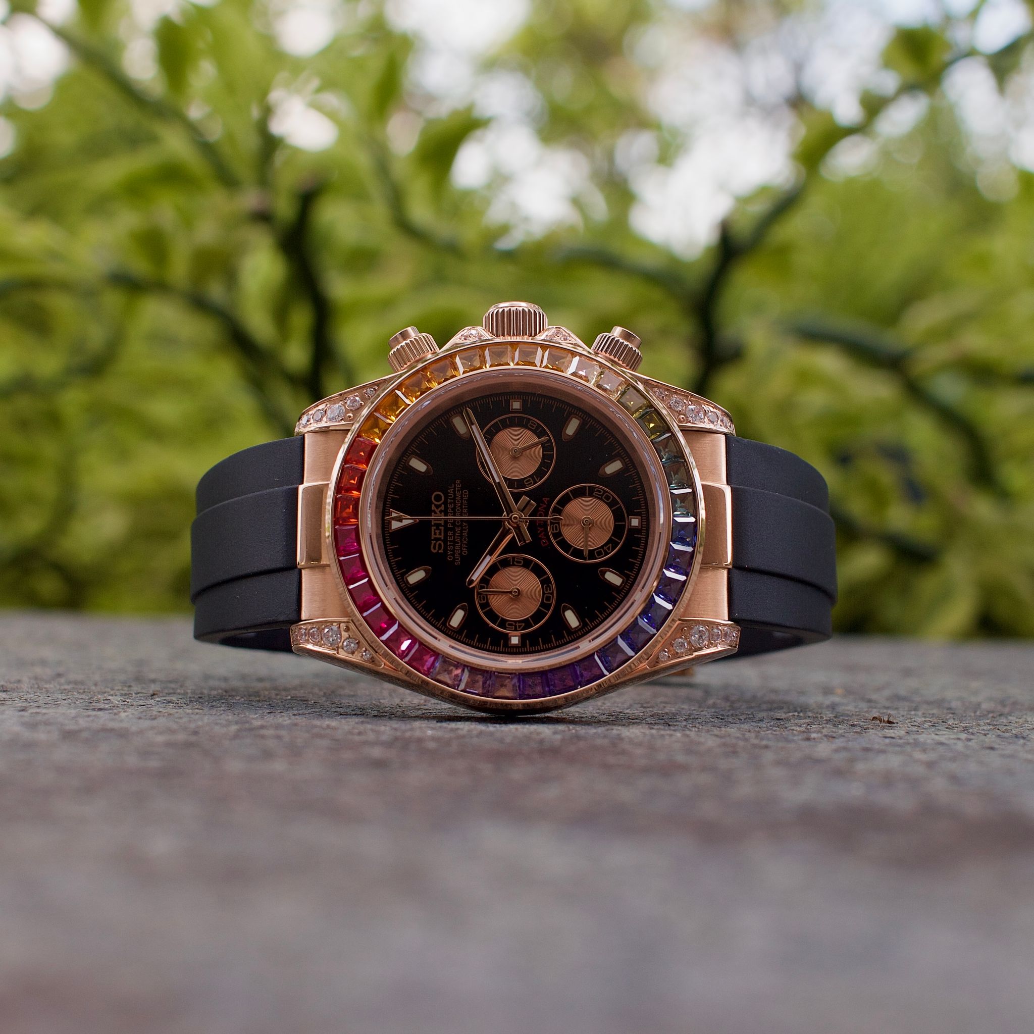 Rainbow Classic Rose Gold Daytona _4