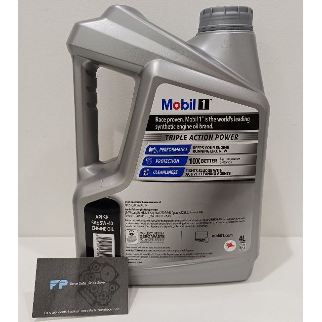 Mobil 1 5W40 Triple Action Power Fully Synthetic Motor Oil 4L _1