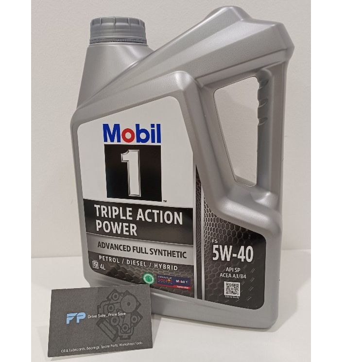 Mobil 1 5W40 Triple Action Power Fully Synthetic Motor Oil 4L _2